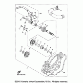 Схема вузла: Кікстартер (Опція) Yamaha YZ450F YZ450FX