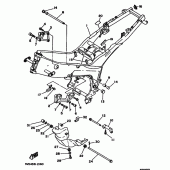 Схема вузла: Рама Yamaha TDM850