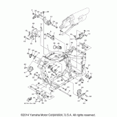 Схема узла: Рама Yamaha XV1900 Raider