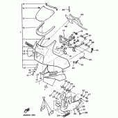 Схема вузла: Облицювальні елементи 1 Yamaha XJ600 Diversion (S-TYPE)