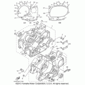 Схема узла: Картер двигателя Yamaha XVS650 V-Star Custom