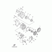 Схема вузла: Водяний насос Yamaha XT660 XT660X