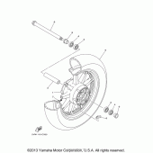Схема вузла: Переднє колесо Yamaha XV1700 Road Star S