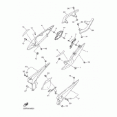 Схема вузла: Бічна кришка Yamaha XJ6 Diversion F (ABS)