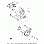 Схема узла: Генератор Yamaha XVZ1300 Venture Royale