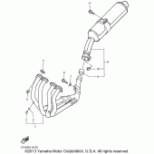 Схема вузла: Вихлопна система Yamaha YZF600R Thundercat