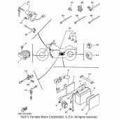 Схема узла: Электрооборудование (1) Yamaha XVS650 V-Star Classic