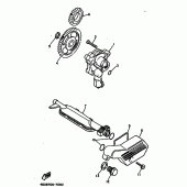 Схема узла: Масляный насос Yamaha XV535 Virago