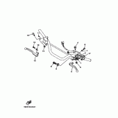 Схема вузла: Пульт управління рульовий та Важель 2 Yamaha TTR125 TT-R125