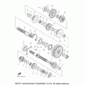 Схема узла: Трансмиссия Yamaha XVS950 Bolt R-Spec