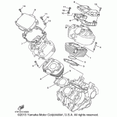 Схема вузла: Циліндр Yamaha XVS650 V-Star Custom