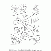 Схема узла: Электрооборудование (1) Yamaha XV1700 Road Star Midnight Warrior