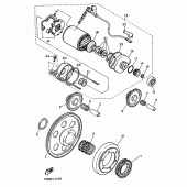 Схема узла: Привод стартера Yamaha XT600 XT600