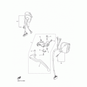 Схема вузла: Пульт управління рульовий та Важель Yamaha YZF-R1 R1