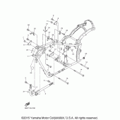 Схема узла: Рама Yamaha XVS950 V-Star