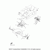 Схема узла: Крыло Yamaha XVS950 V-Star Tourer