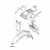 Схема узла: Крыло Yamaha DT125 DT125R
