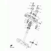 Схема вузла: Рульовий механізм Yamaha WR450F