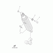 Схема вузла: Задня підвіска Yamaha XT660 XT660X