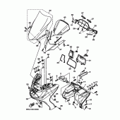 Схема узла: Облицовочные элементы Yamaha YP250 Grand Majesty