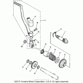 Схема вузла: Привід стартера Yamaha WR500Z