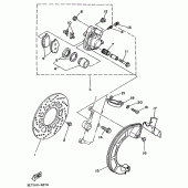 Схема вузла: Front brake. caliper Yamaha DT125 DT125R