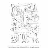 Схема вузла: Електроустаткування (1) Yamaha XT250 XT250
