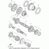 Схема вузла: Трансмісія Yamaha XVS1100 V-Star Custom