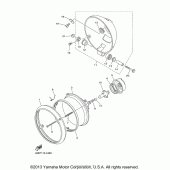 Схема узла: Фара Yamaha XV250 V-Star