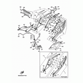 Схема вузла: Бічна кришка Yamaha YZF-R3