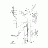 Схема узла: Задний тормозной цилиндр Yamaha XT660 XT660X