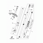Схема вузла: Передня вилка 1 Yamaha XT660