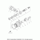 Схема узла: Промежуточная передача Yamaha XVS650 V-Star Classic