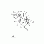 Схема узла: Пульт управления рулевой и Рычаг Yamaha SRX250