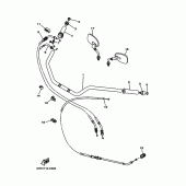 Схема вузла: Кермо та Тросики Yamaha XV1700 Road Star S
