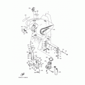 Схема вузла: Паливний бак Yamaha XV1700 Road Star Midnight