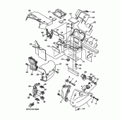 Схема вузла: Бічна кришка Yamaha XV1700 Road Star Midnight Warrior