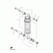 Схема узла: Задняя подвеска Yamaha FZ6 FZ6 FAZER S2