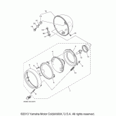 Схема вузла: Фара Yamaha XV1600 Road Star Silverado