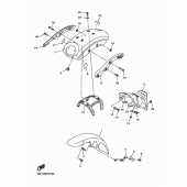 Схема вузла: Крило Yamaha XVS950 XV950