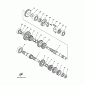 Схема вузла: Трансмісія Yamaha TW225