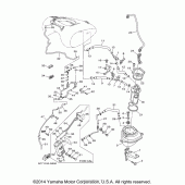 Схема узла: Топливный бак (2) Yamaha XV1900 Raider SCL