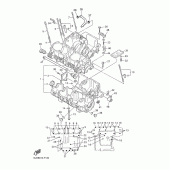 Схема вузла: Картер двигуна Yamaha XJR1300