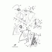 Схема вузла: Паливний бак Yamaha TTR230 TT-R230