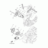 Схема узла: Масляный насос Yamaha YBR250