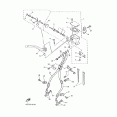 Схема узла: Передний тормозной цилиндр Yamaha XJ600 Diversion (Naked)