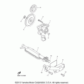 Схема узла: Масляный насос Yamaha XVS650 V-Star Custom