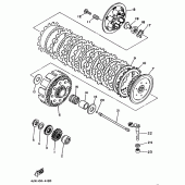 Схема вузла: Зчеплення Yamaha WR250 WR250Z