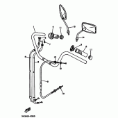 Схема вузла: Руль і Тросики Yamaha XV535 Virago