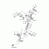 Схема вузла: Рульовий механізм Yamaha VMX12 V-MAX